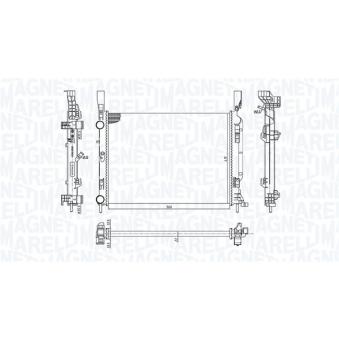Radiateur, refroidissement du moteur MAGNETI MARELLI [350213142600]