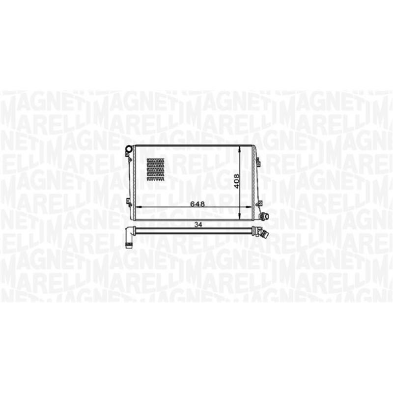 Radiateur, refroidissement du moteur MAGNETI MARELLI 350213157300 - Visuel 1