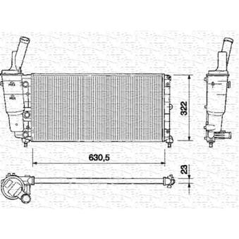 Radiateur, refroidissement du moteur MAGNETI MARELLI [350213161000]