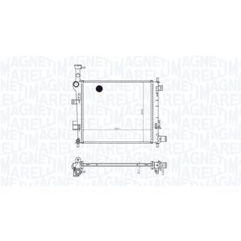 Radiateur, refroidissement du moteur MAGNETI MARELLI OEM 253101Y000