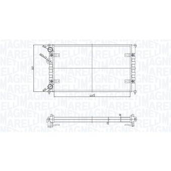 Radiateur, refroidissement du moteur MAGNETI MARELLI [350213167700]