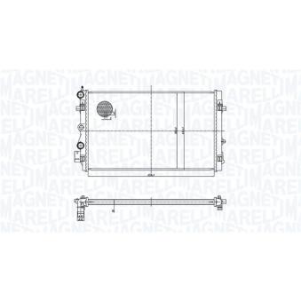 Radiateur, refroidissement du moteur MAGNETI MARELLI 350213167900 pour AUDI A1 2.0 TFSI quattro - 256cv