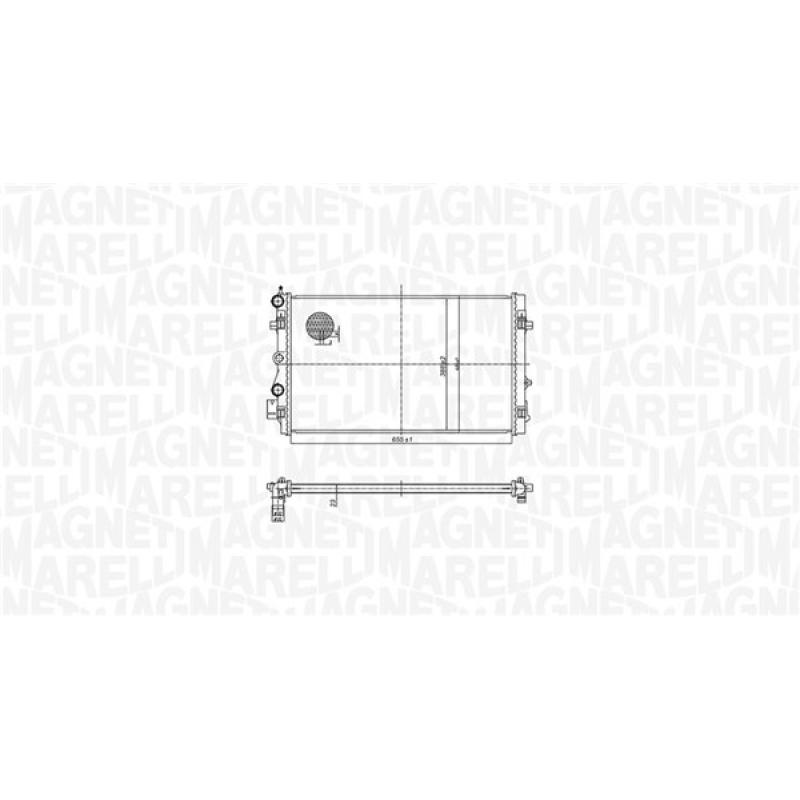 Radiateur, refroidissement du moteur MAGNETI MARELLI 350213167900 - Visuel 1