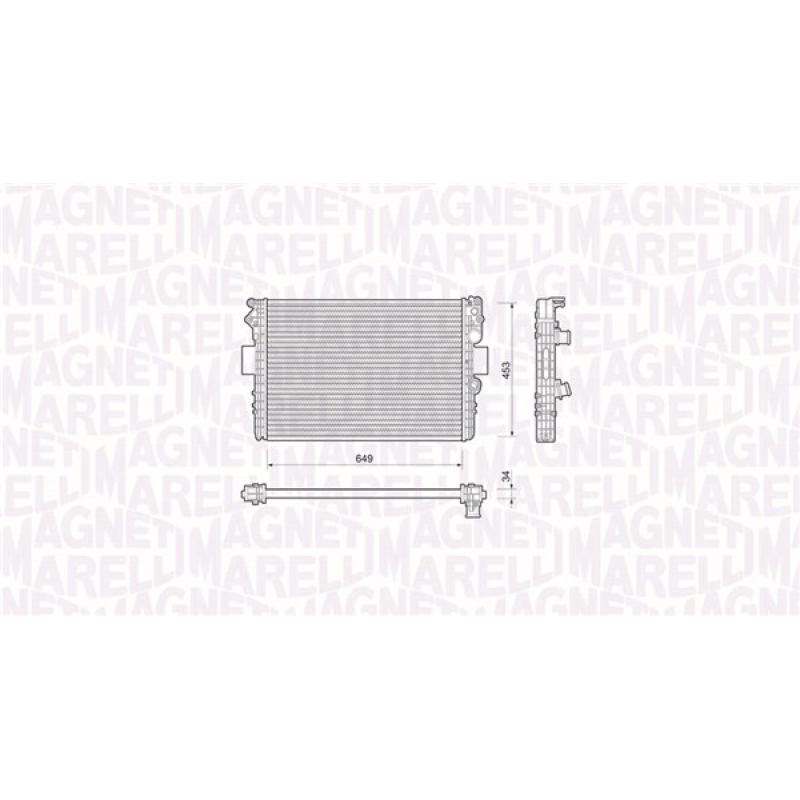 Radiateur, refroidissement du moteur MAGNETI MARELLI 350213169000 - Visuel 1