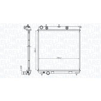 Radiateur, refroidissement du moteur MAGNETI MARELLI OEM 133362