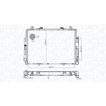 Radiateur, refroidissement du moteur MAGNETI MARELLI [350213174700]