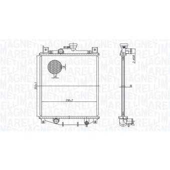 Radiateur, refroidissement du moteur MAGNETI MARELLI 350213178400 pour SUZUKI SWIFT 1.0 - 53cv Radiateur, refroidissement du moteur MAGNETI MARELLI 350213178400 pour SUZUKI SWIFT 1.0 - 53cv