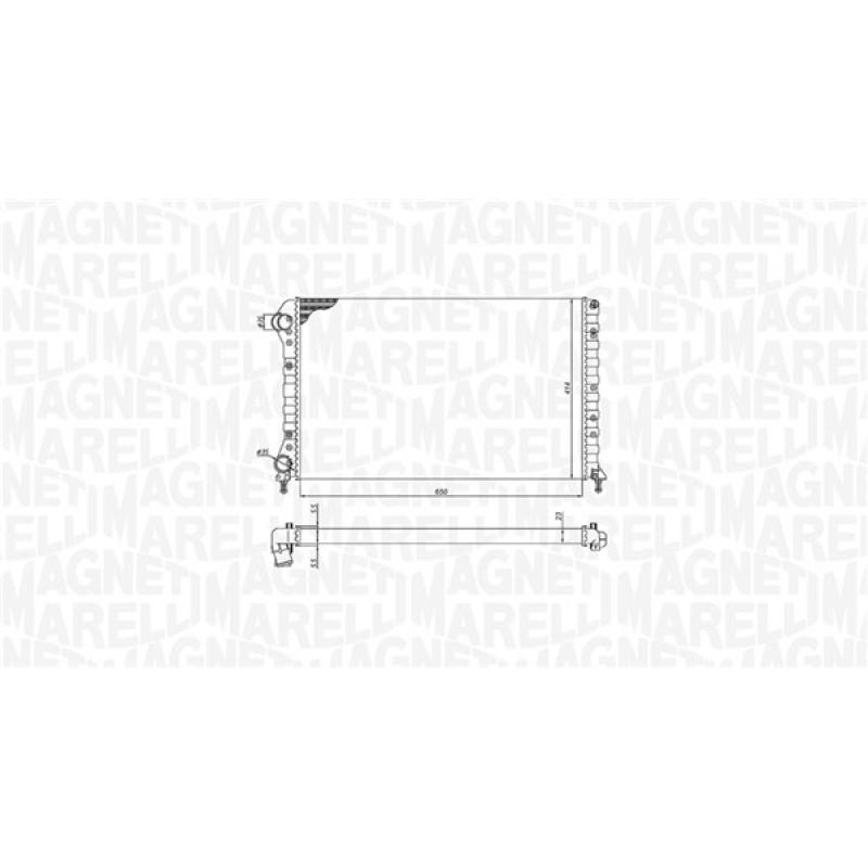 Radiateur, refroidissement du moteur MAGNETI MARELLI 350213179000 - Visuel 1