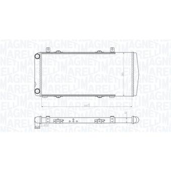 Radiateur, refroidissement du moteur MAGNETI MARELLI [350213180100]