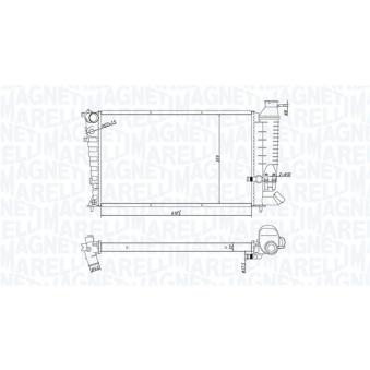 Radiateur, refroidissement du moteur MAGNETI MARELLI OEM 1331A0