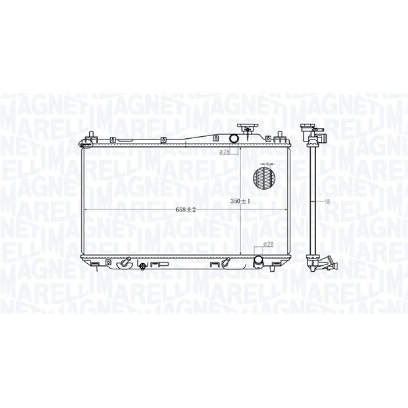 Radiateur, refroidissement du moteur MAGNETI MARELLI 350213182700 - Visuel 1