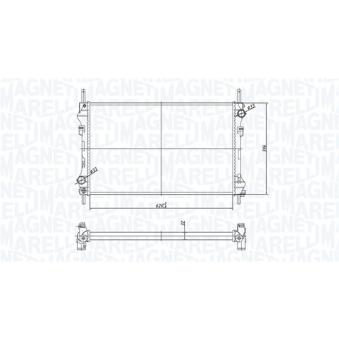 Radiateur, refroidissement du moteur MAGNETI MARELLI [350213183300]