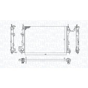 Radiateur, refroidissement du moteur MAGNETI MARELLI 350213185700 pour PEUGEOT EXPERT 1.8 - 110cv