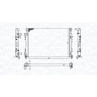 Radiateur, refroidissement du moteur MAGNETI MARELLI [350213188600]