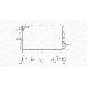 Radiateur, refroidissement du moteur MAGNETI MARELLI [350213189700]