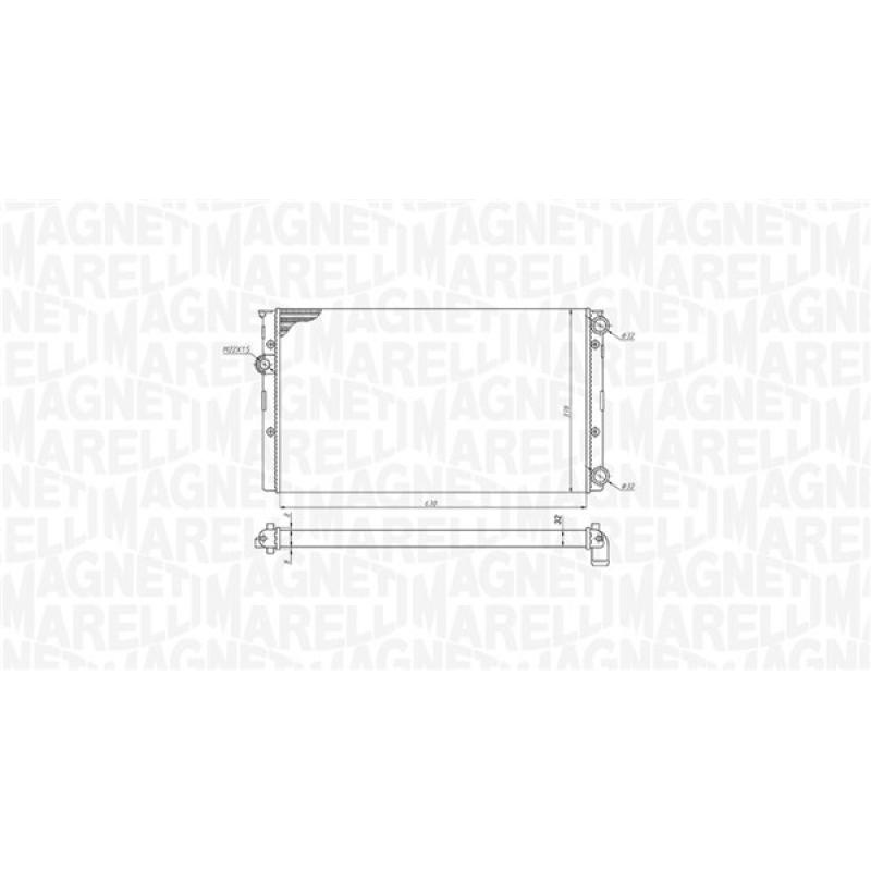 Radiateur, refroidissement du moteur MAGNETI MARELLI 350213191100 - Visuel 1