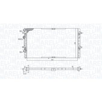 Radiateur, refroidissement du moteur MAGNETI MARELLI [350213191400]