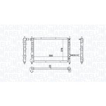 Radiateur, refroidissement du moteur MAGNETI MARELLI 350213192100 pour DACIA SANDERO 1.9 JTD - 110cv