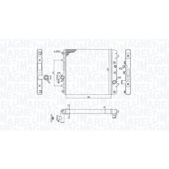 Radiateur, refroidissement du moteur MAGNETI MARELLI [350213193100]