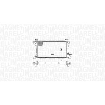Radiateur, refroidissement du moteur MAGNETI MARELLI [350213193500]
