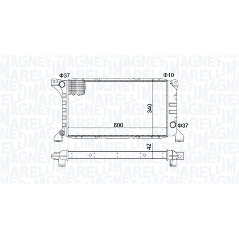 Radiateur, refroidissement du moteur MAGNETI MARELLI 350213193500 - Visuel 1