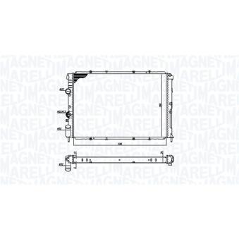 Radiateur, refroidissement du moteur MAGNETI MARELLI [350213193600]