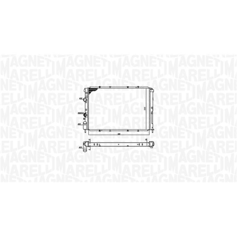 Radiateur, refroidissement du moteur MAGNETI MARELLI 350213193600 - Visuel 1