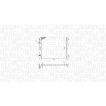 Radiateur, refroidissement du moteur MAGNETI MARELLI 350213195200 pour DACIA LOGAN 1.6 GPL - 84cv