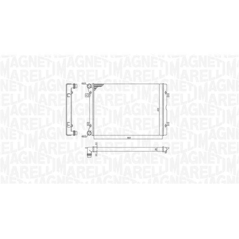 Radiateur, refroidissement du moteur MAGNETI MARELLI 350213196100 - Visuel 1