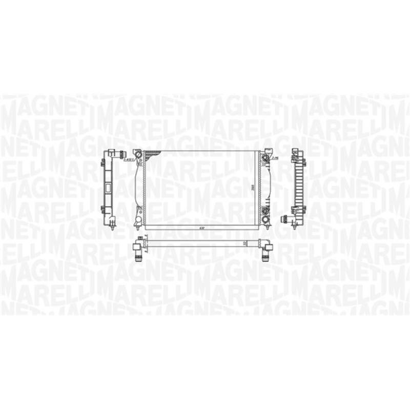 Radiateur, refroidissement du moteur MAGNETI MARELLI 350213196500 - Visuel 1