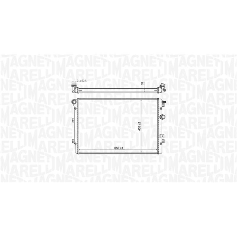 Radiateur, refroidissement du moteur MAGNETI MARELLI 350213196800 - Visuel 1