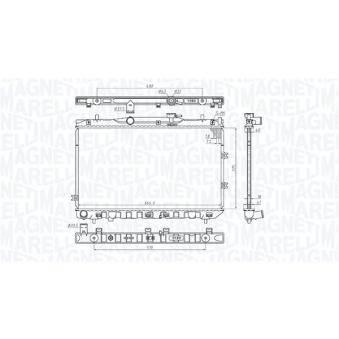 Radiateur, refroidissement du moteur MAGNETI MARELLI [350213197100]