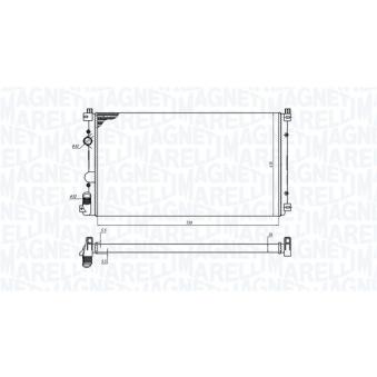 Radiateur, refroidissement du moteur MAGNETI MARELLI [350213198800]