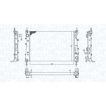 Radiateur, refroidissement du moteur MAGNETI MARELLI [350213199100]
