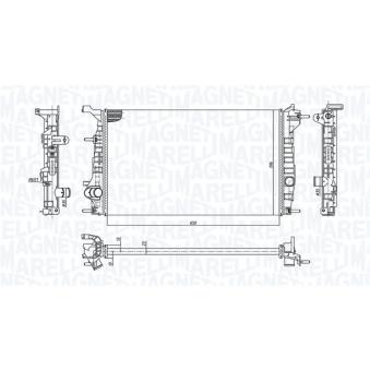 Radiateur, refroidissement du moteur MAGNETI MARELLI 350213199200 pour HYUNDAI XG 1.6 16V Hi-Flex - 110cv