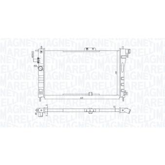 Radiateur, refroidissement du moteur MAGNETI MARELLI 350213199800