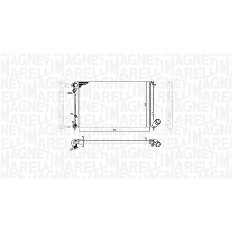Radiateur, refroidissement du moteur MAGNETI MARELLI 350213200100 - Visuel 1