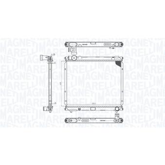 Radiateur, refroidissement du moteur MAGNETI MARELLI 350213200700
