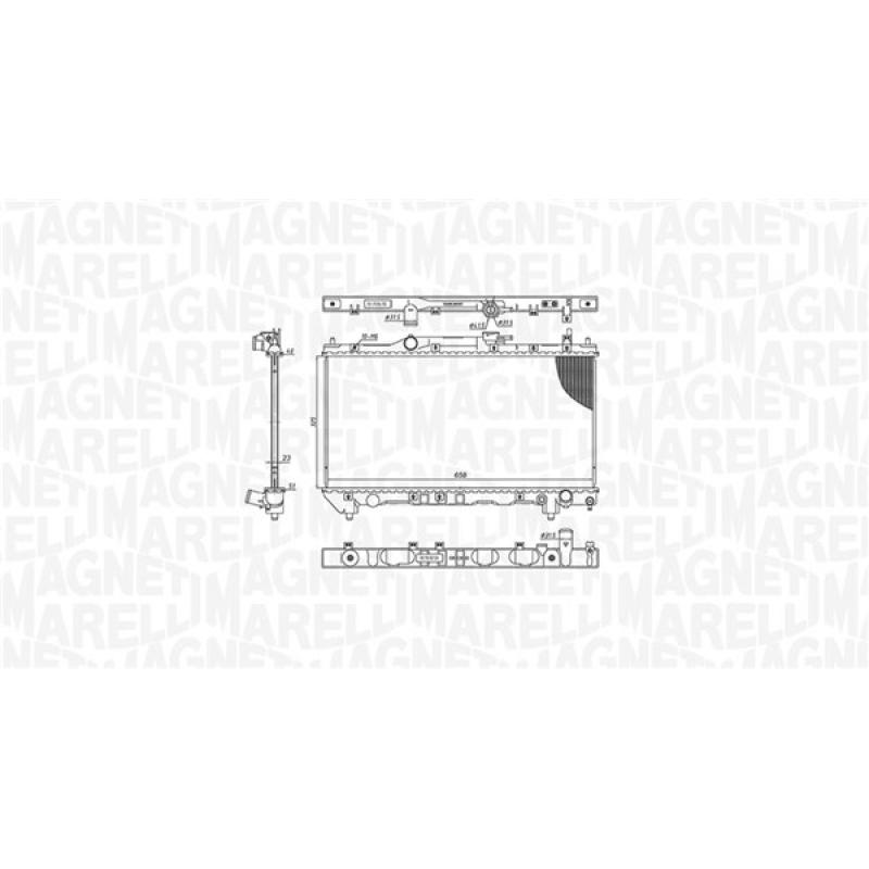 Radiateur, refroidissement du moteur MAGNETI MARELLI 350213201100 - Visuel 1