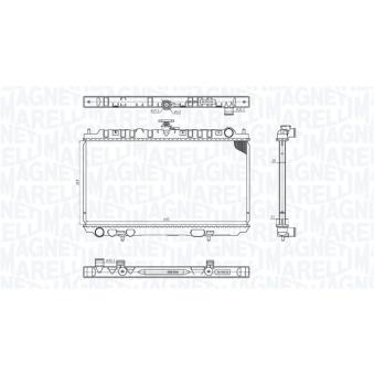 Radiateur, refroidissement du moteur MAGNETI MARELLI 350213201300 pour LEXUS LS 2.2 Di - 110cv