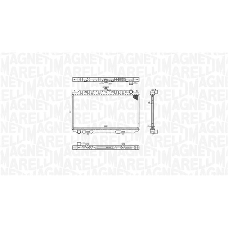 Radiateur, refroidissement du moteur MAGNETI MARELLI 350213201300 - Visuel 1