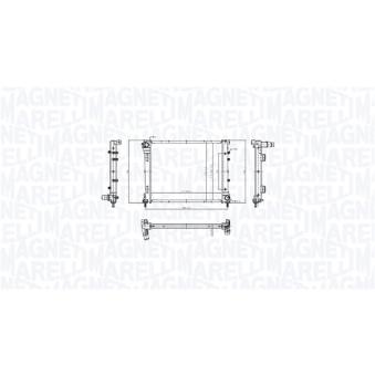 Radiateur, refroidissement du moteur MAGNETI MARELLI OEM 51785398