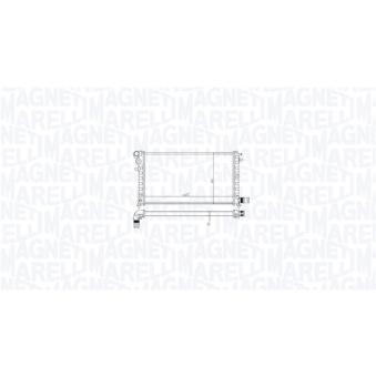 Radiateur, refroidissement du moteur MAGNETI MARELLI [350213213200]