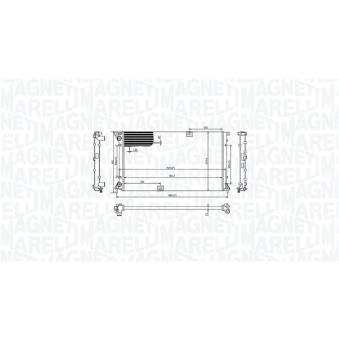 Radiateur, refroidissement du moteur MAGNETI MARELLI [350213213400]