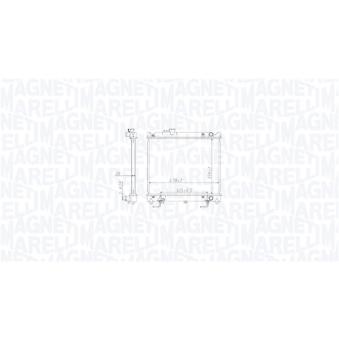 Radiateur, refroidissement du moteur MAGNETI MARELLI 350213213800 pour SUZUKI VITARA 2.0 TD Intercooler - 87cv