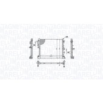 Radiateur, refroidissement du moteur MAGNETI MARELLI 350213214300 pour ALFA ROMEO STELVIO 2.0 Q4 - 201cv