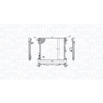 Radiateur, refroidissement du moteur MAGNETI MARELLI 350213214400 pour ALFA ROMEO STELVIO 2.0 Q4 - 201cv