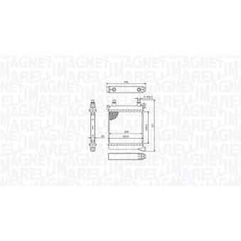 Radiateur, refroidissement du moteur MAGNETI MARELLI [350213214500]