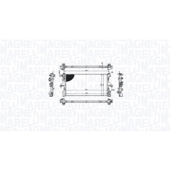 Radiateur, refroidissement du moteur MAGNETI MARELLI 350213215300 pour FIAT DUCATO 2.0 D 115 Multijet - 116cv