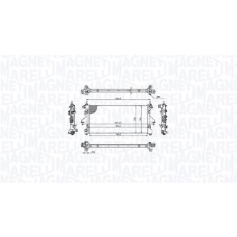 Radiateur, refroidissement du moteur MAGNETI MARELLI [350213215400]